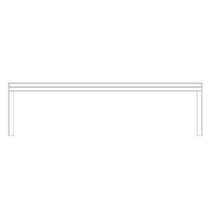 Banquette & Table version métal Soha